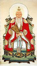 Laozi, depicted as a Taoist god.