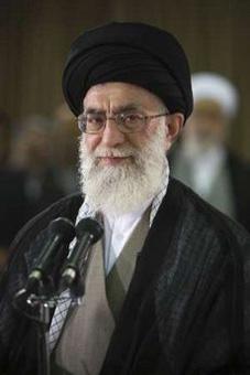 Iran's Supreme Leader Ayatollah Ali Khamenei prepares to speak live on television after casting his ballot in the Iranian presidential election in Tehran June 12, 2009.REUTERS/Caren Firouz