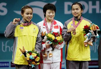 Thailand's Pensiri Laosirikul (left) (Photo credit: Getty)