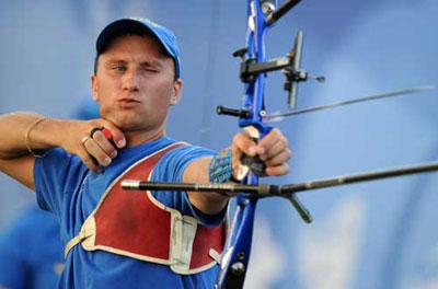 Viktor Ruban of Ukraine releases. (Photo credit: Gesang Dawa/Xinhua)