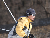 2009年1月22日軍都山滑雪