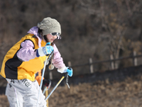 2009年1月22日軍都山滑雪