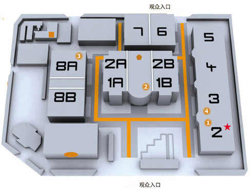 　　CCBN展館平面圖