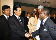 胡錦濤會見中國和尼日利亞企業家代表