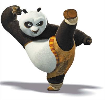 The film's main character Po, the big, lovable panda bear. [File photo: China Daily]