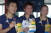 HK table tennis players arrive in Beijing
