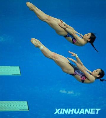 "Diving queen" Guo and diving veteran Wu