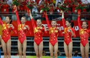 Chinese women gymnasts claim first Olympic team crown