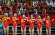 Chinese gold medalists on Day 5 of Beijing Olympics