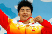 Lu Yong of China wins Men´s 85kg Weightlifting gold