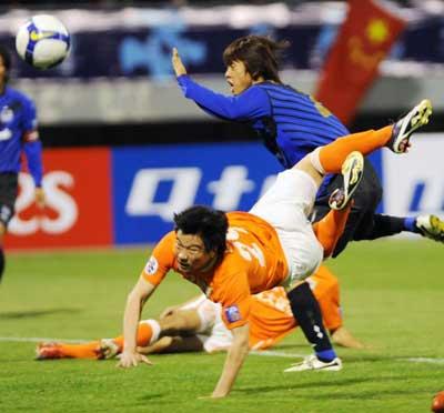 Shandong Luneng defeat by Gamba Osaka 1-0