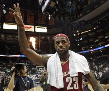 LeBron James led the Cleveland Cavaliers to another playoff sweep.