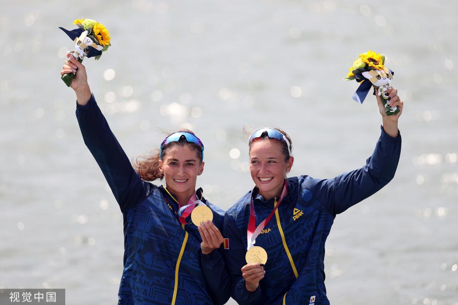 [圖]奧運會賽艇女子雙人雙槳-羅馬尼亞隊獲得冠軍