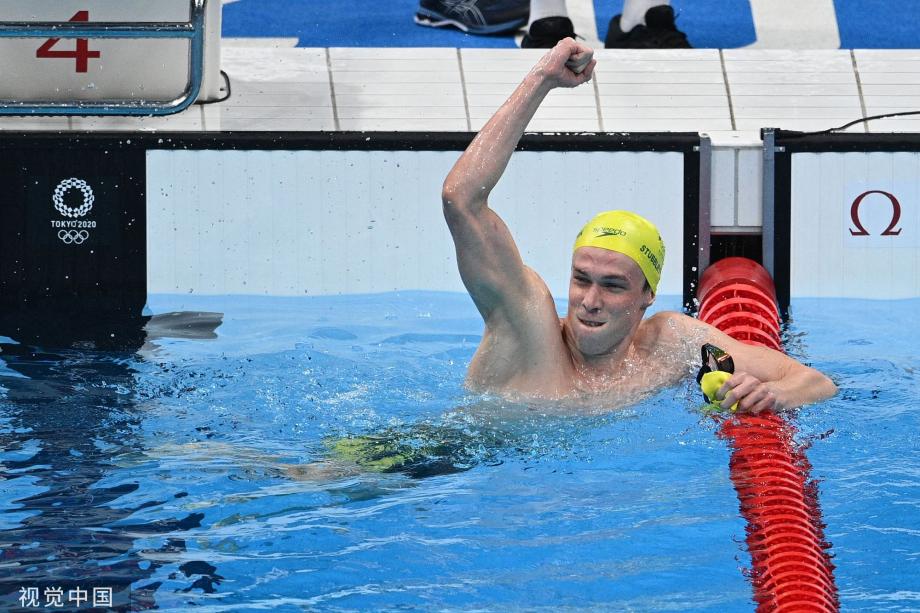 [圖]男子200蛙泳-最後反超！澳大利亞選手逆襲奪冠