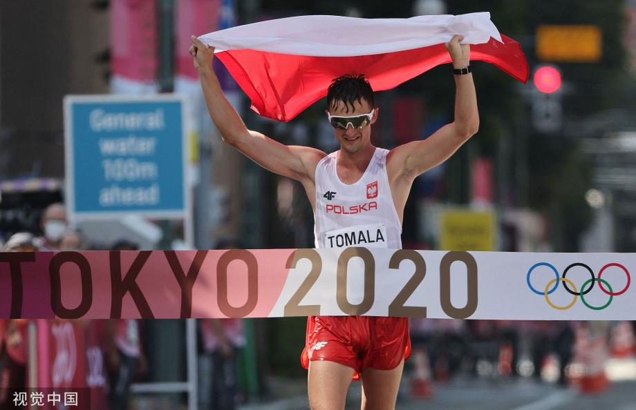 [圖]奧運男子50公里競走決賽-波蘭選手托馬拉奪金