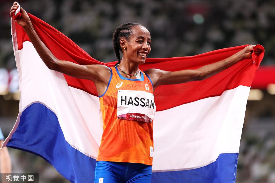 [圖]田徑女子10000米決賽 荷蘭選手哈桑-西凡奪金