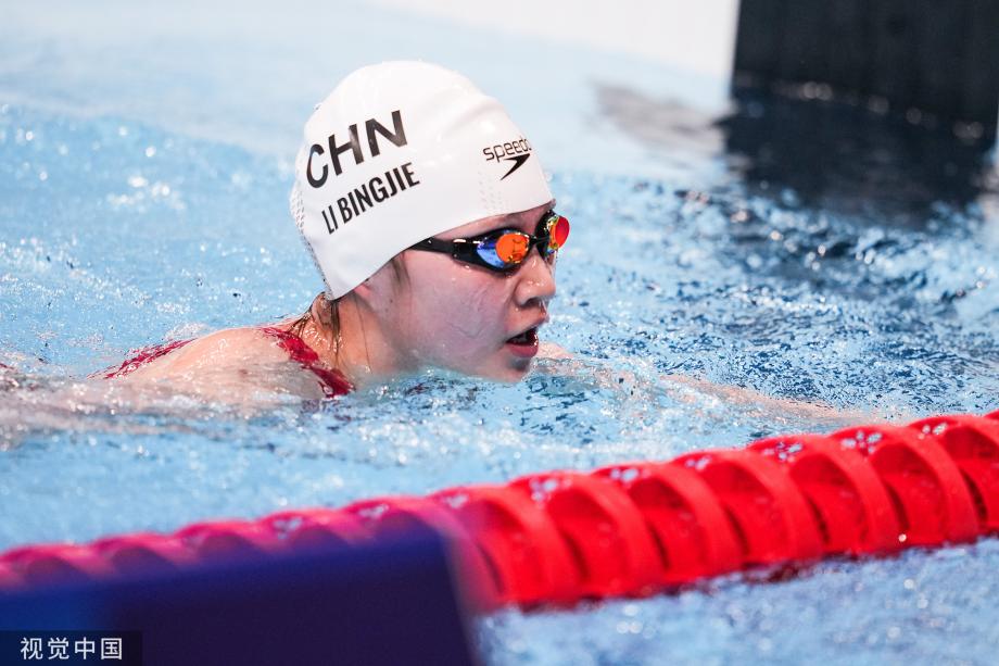 [圖]奧運女子400米自由泳 中國選手李冰潔摘銅