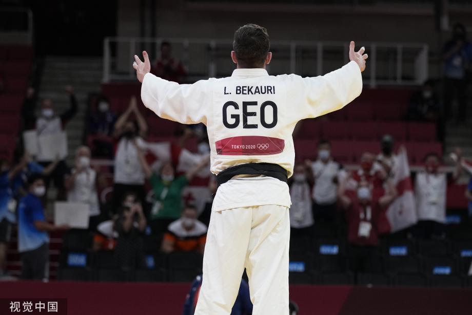 [圖]奧運會柔道男子90公斤級：格魯吉亞選手奪金