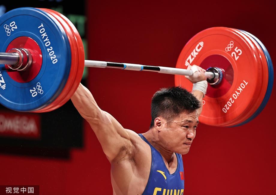 [圖]舉重男子81公斤級決賽：呂小軍獲得金牌
