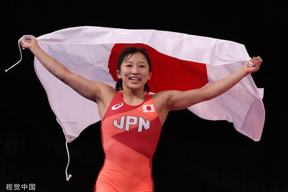 [圖]摔跤女子自由式50公斤級決賽 須崎優衣獲得金牌