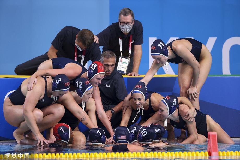 [圖]東京奧運會水球女子決賽 美國隊奪金