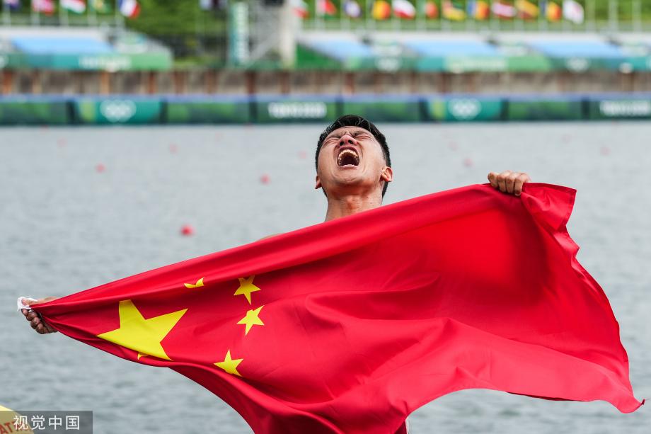 [圖]男子1000米單人划艇-劉浩摘銀 巴西選手獲金牌