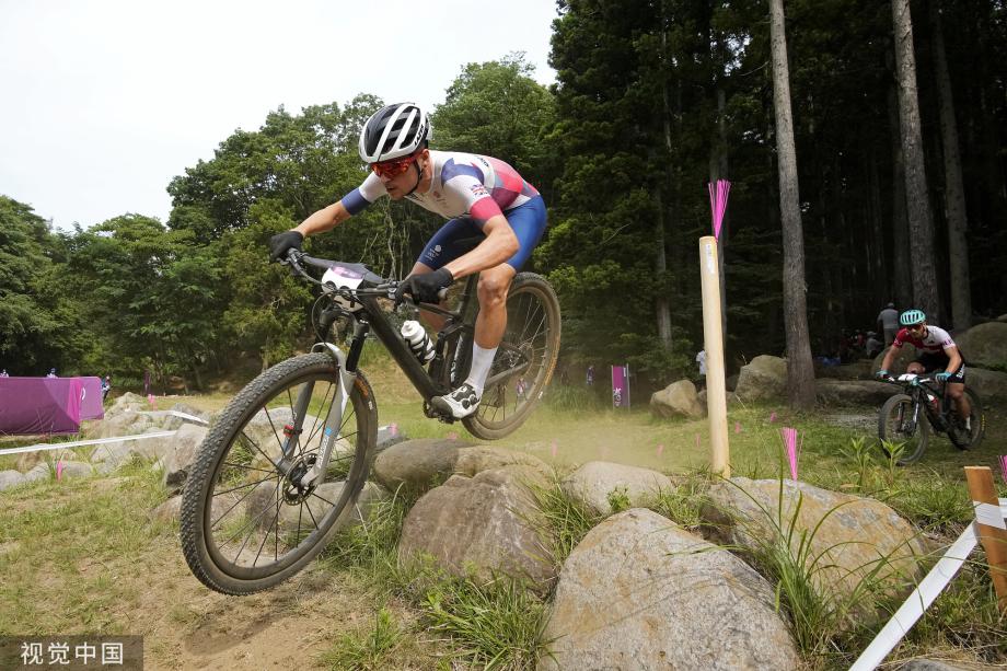 [圖]東京奧運會山地自行車：英國選手皮特考克奪冠