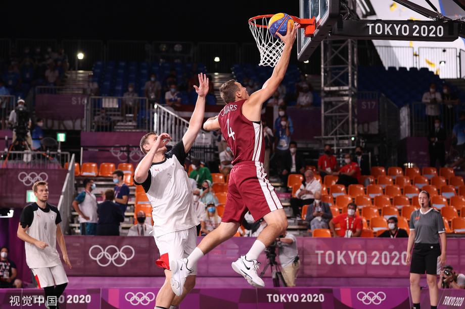 [圖]東京奧運會男子三人籃球決賽：拉脫維亞摘金