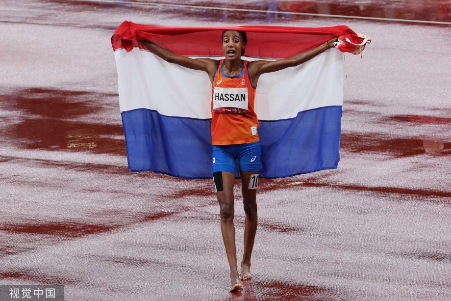 [圖]田徑女子5000米決賽 荷蘭選手哈桑·西凡奪金