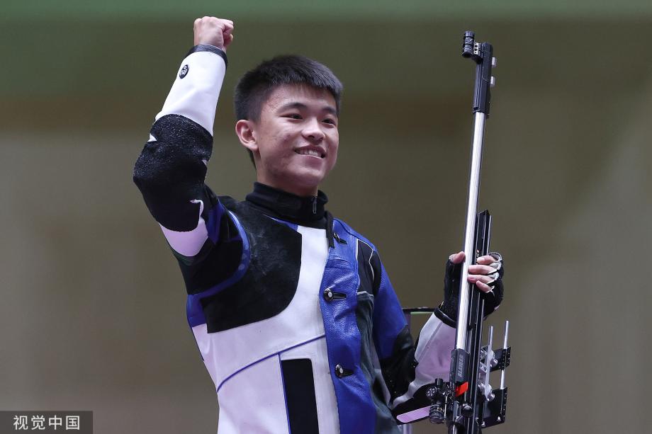[圖]奧運射擊男子50米步槍三姿 中國選手張常鴻奪金