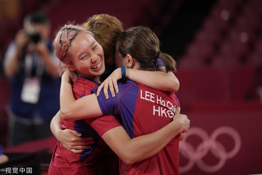 [圖]乒乓球女子團體-中國香港3-1逆轉德國收穫銅牌