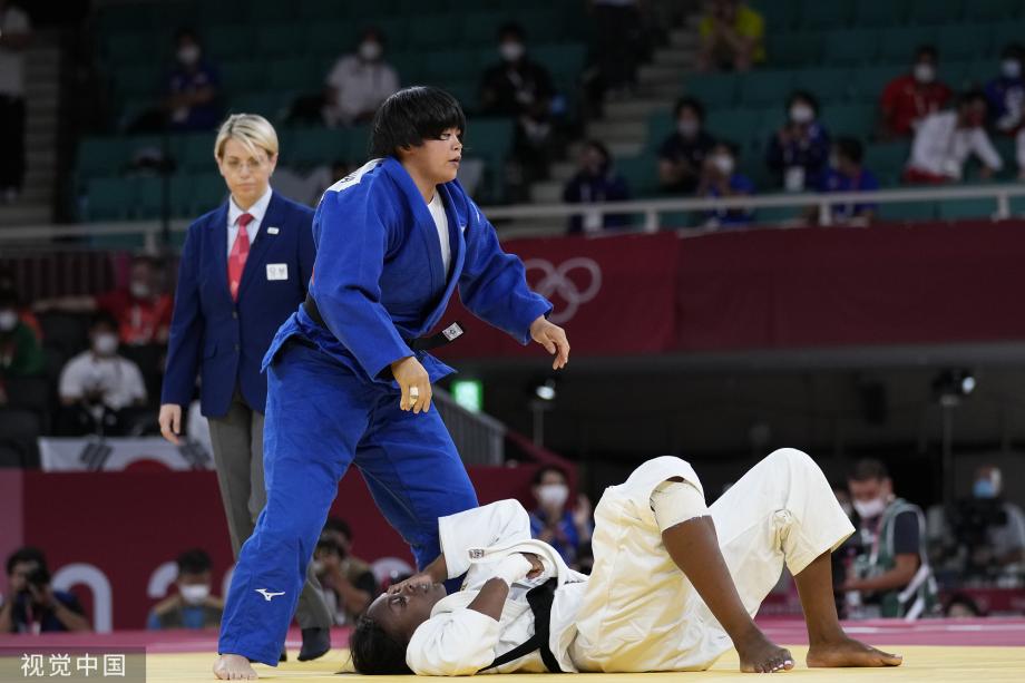 [圖]柔道女子78公斤級決賽：日本選手浜田尚裏奪冠
