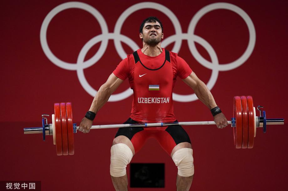 [圖]舉重男子109公斤級決賽：朱拉耶夫-阿克巴爾奪金