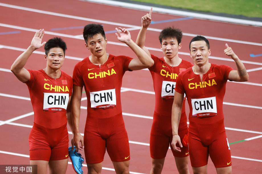 [圖]男子4x100米接力決賽中國獲第四 意大利奪冠