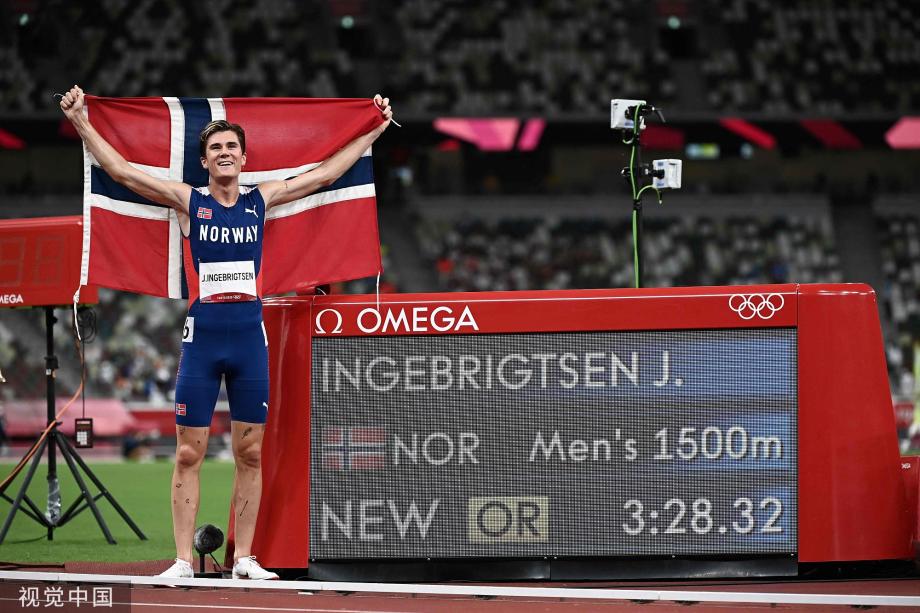 [圖]田徑男子1500米決賽 英格布裏吉特森獲得金牌