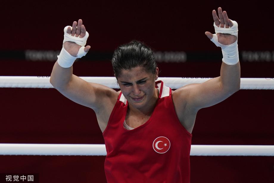 [圖]拳擊女子沉量級谷紅摘銀 土耳其選手獲得金牌