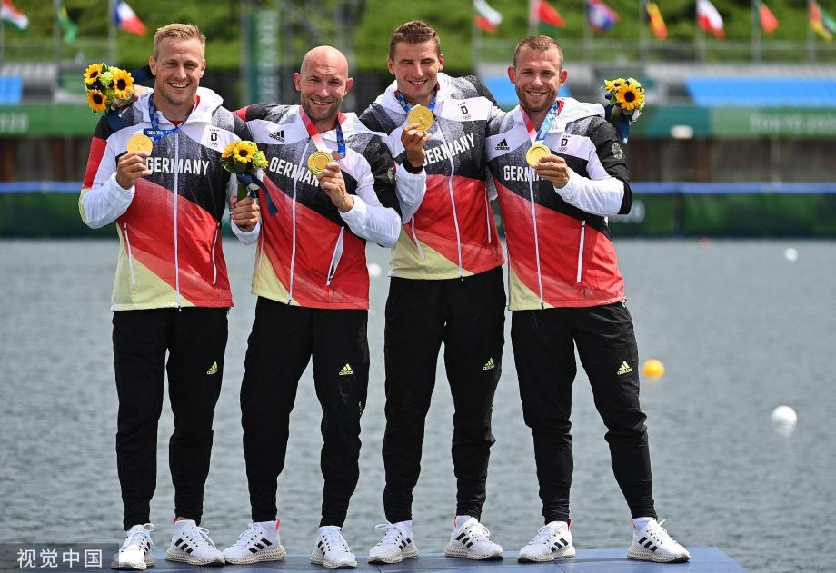 [圖]奧運會男子500米四人皮艇 德國隊奪得金牌