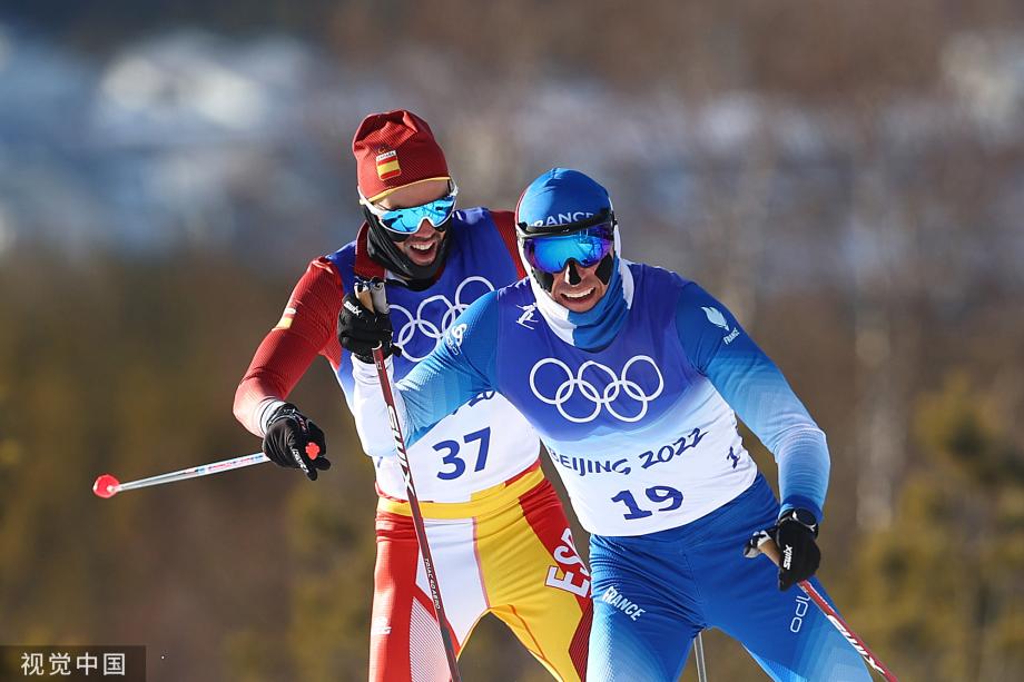 [圖]越野滑雪男子雙追逐博利舒諾夫奪得金牌