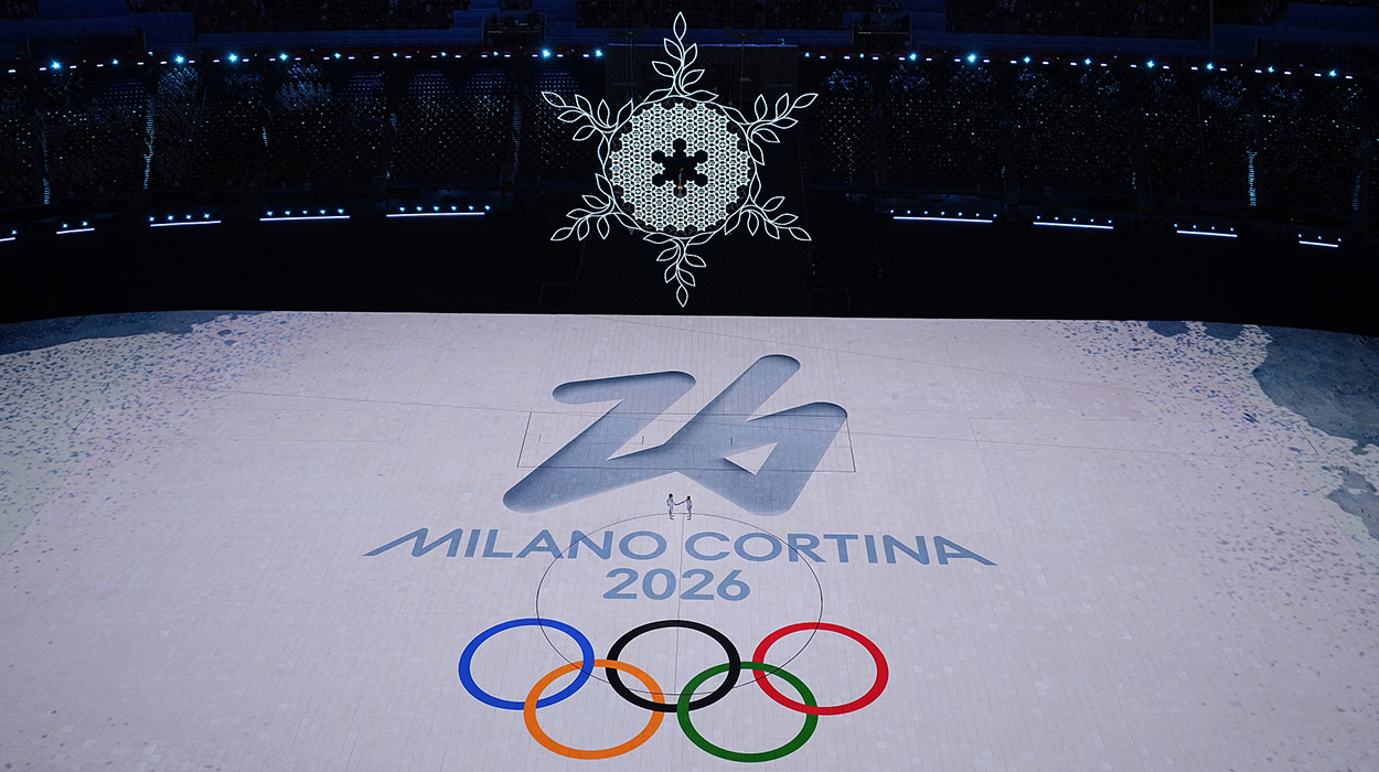 [圖]2022北京冬奧會閉幕式：意大利八分鐘錶演
