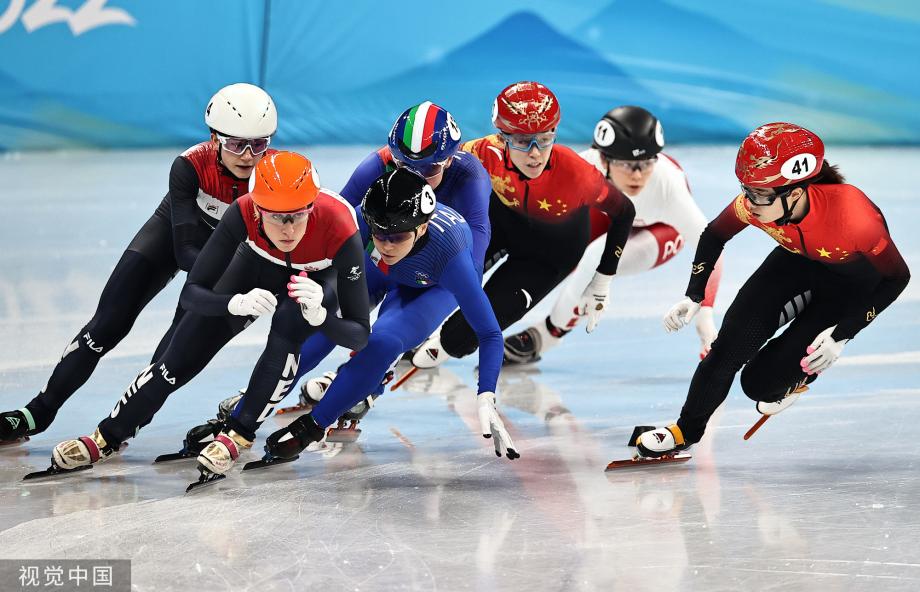 [圖]短道速滑女子3000米接力半決賽 中國隊晉級決賽