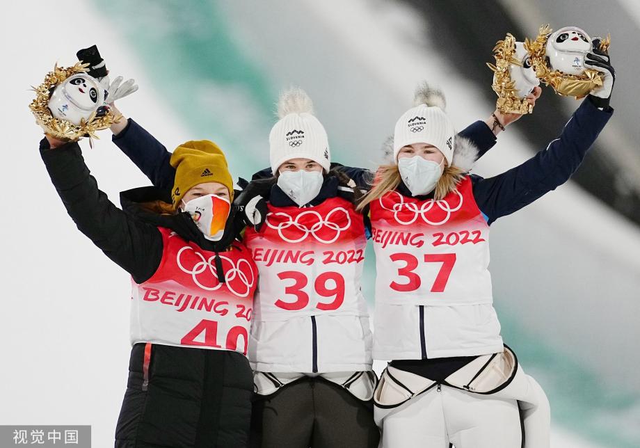 [圖]北京冬奧會跳臺滑雪女子個人標準臺 博加塔伊摘金
