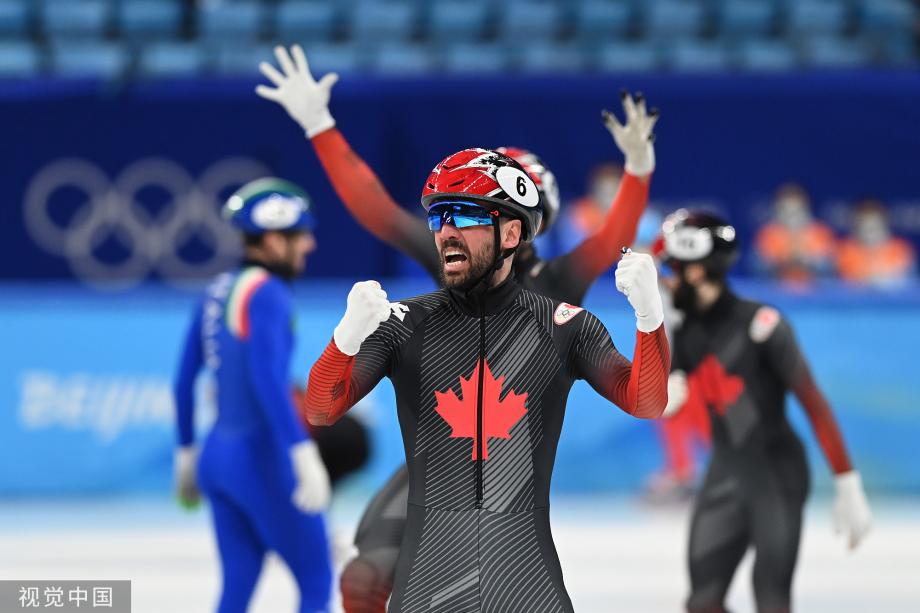[圖]短道男子5000米接力加拿大奪金 中國隊無緣獎牌