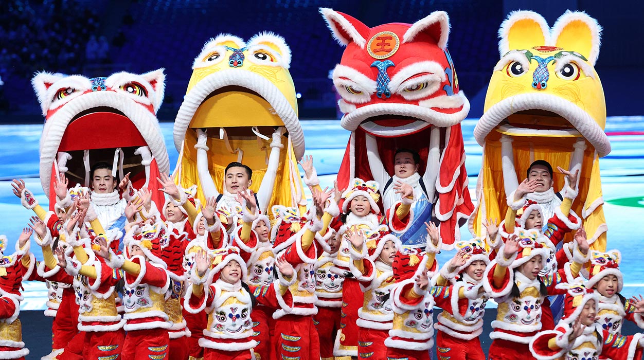 [圖]2022北京冬奧會開幕式：廣場舞率先熱場