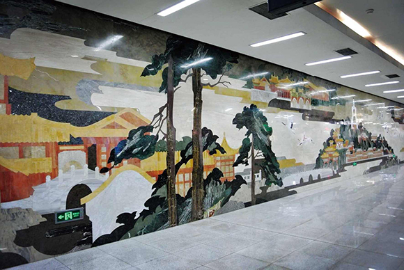  北京地鐵6號線北海北站壁畫