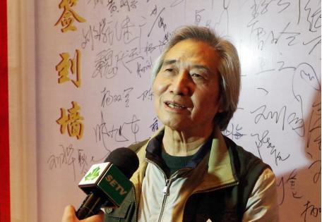 中國美院教授，著名國畫大家程寶泓先生在王宏畫雞展上接受採訪