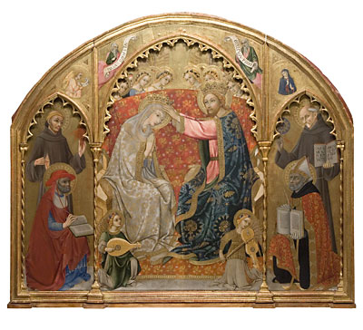聖母加冕 239cm×197cm×14.5cm 意大利錫耶納國家畫廊藏