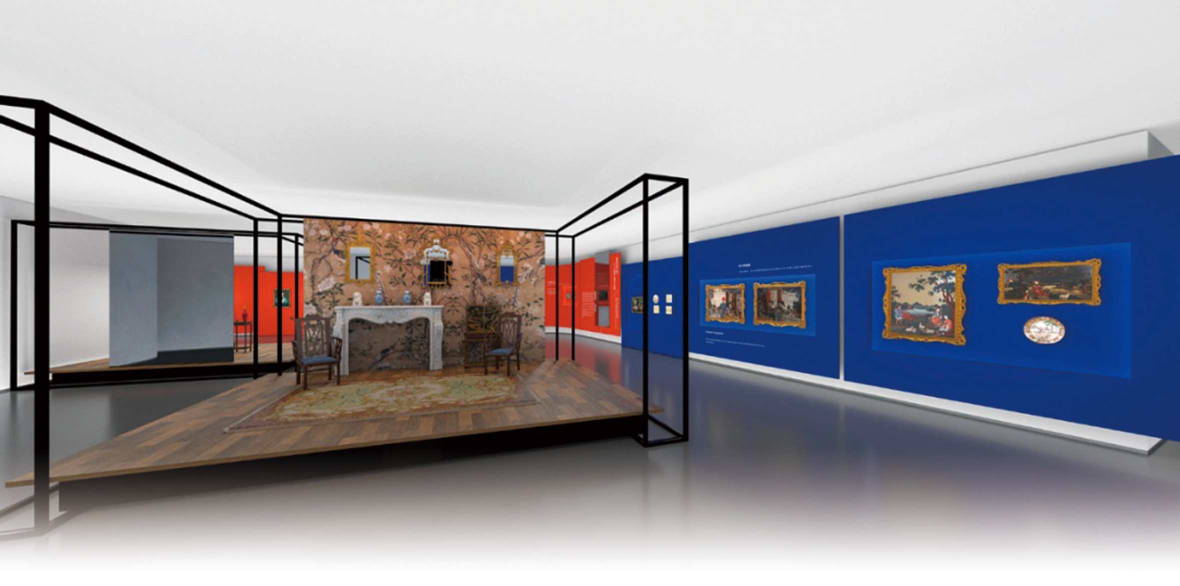 中央美術學院美術館“閒步觀粧——18、19世紀中國平板玻璃畫研究展”虛擬展廳