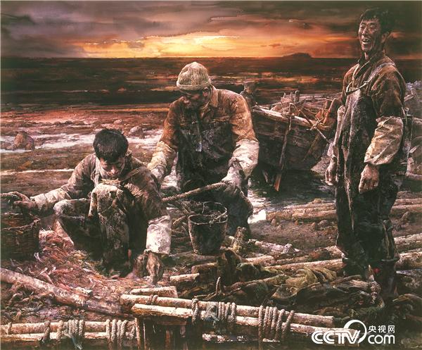 王紹波 《漁歌》 150cmX170cm  2005年 中國美術館藏