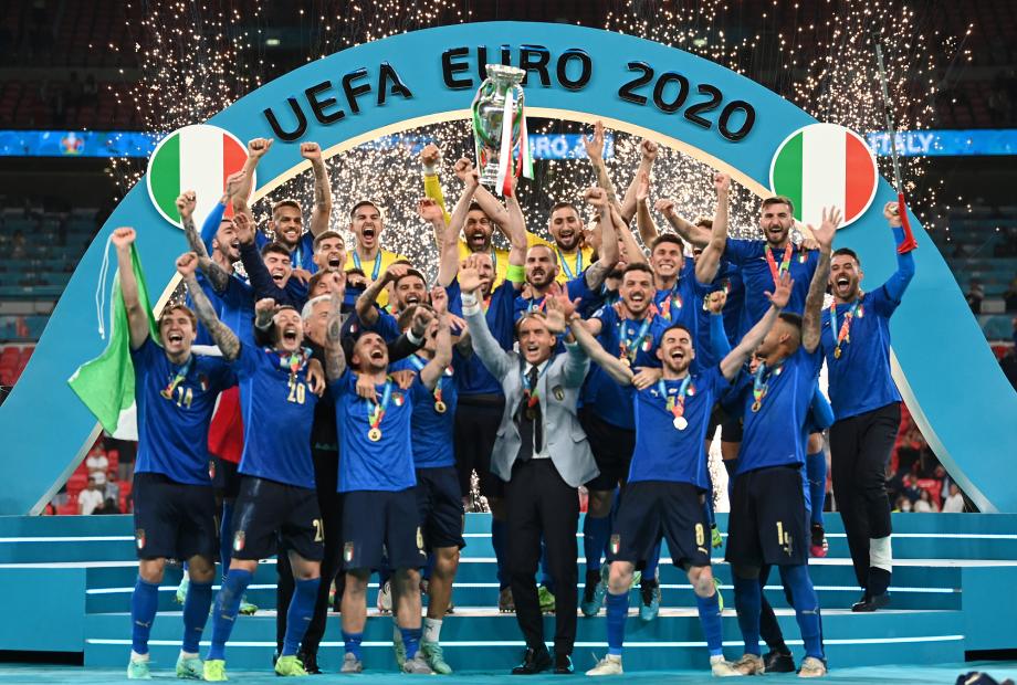 [圖]意大利點球戰勝英格蘭 時隔53年再奪歐洲盃