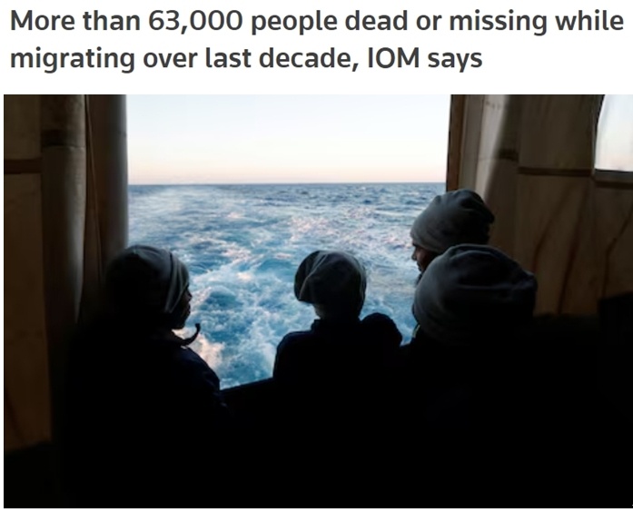 超6萬移民在過去十年死亡或失蹤 發達國家應擔負起更大責任